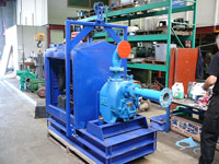 Blue Diesel Powered Dewatering Pump